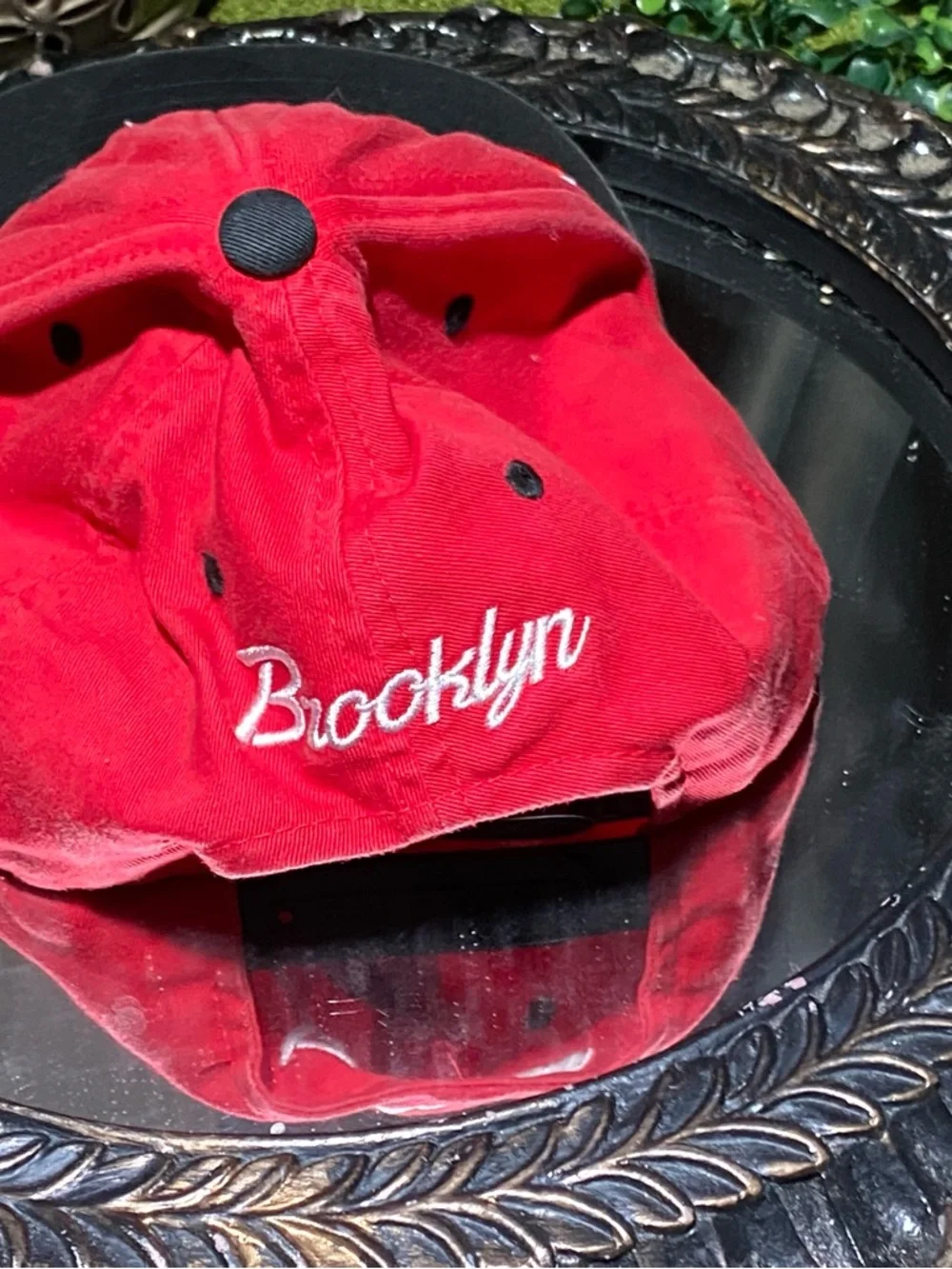 KBETHOS Red and Black Snapback Hat